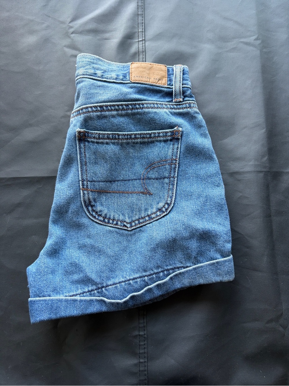 American Eagle Outfitters Light Blue Denim Rolled-Hem Women’s Shorts